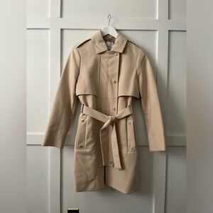 Mango Cream Trench Coat